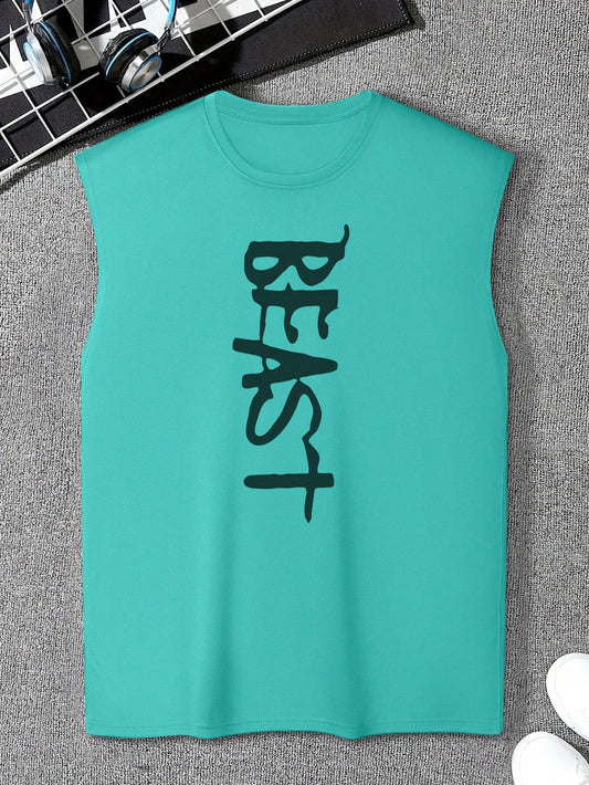 Manfinity Dauomo Men'S Letter Printed Tank Top