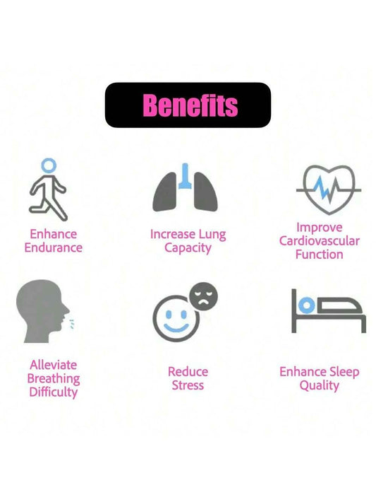 1Pc Ultimate Breathing Trainer - Customizable Resistance for Enhanced Respiratory Strength, Professional Fitness Workout at Home