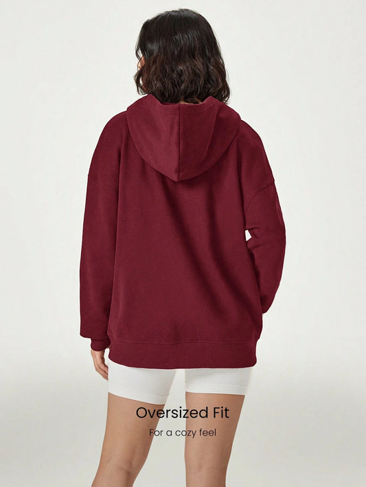 GLOWMODE Everyday Fleece Keep It Casual Unisex Long Sleeve Hoodie Jacket with Basic Pockets Daily Casual
