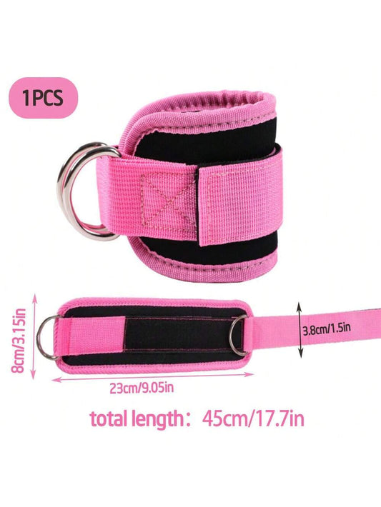 1Pc Ankle Strap for Cable Machine and Resistance Band - Adjustable and Comfortable Ankle Cuff for Glutes - Kickbacks, Leg Extensions, Hip Abductors - Unisex Fitness Attachment for Home and Gym Workouts