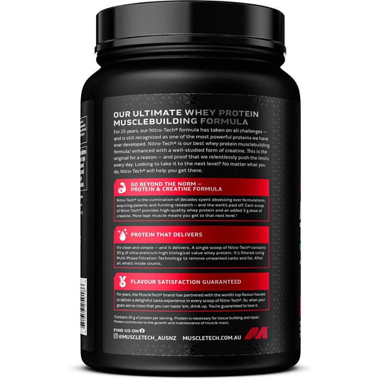 Muscletech Nitro Tech Whey Protein 690G 1.5 Lbs Triple Chocolate