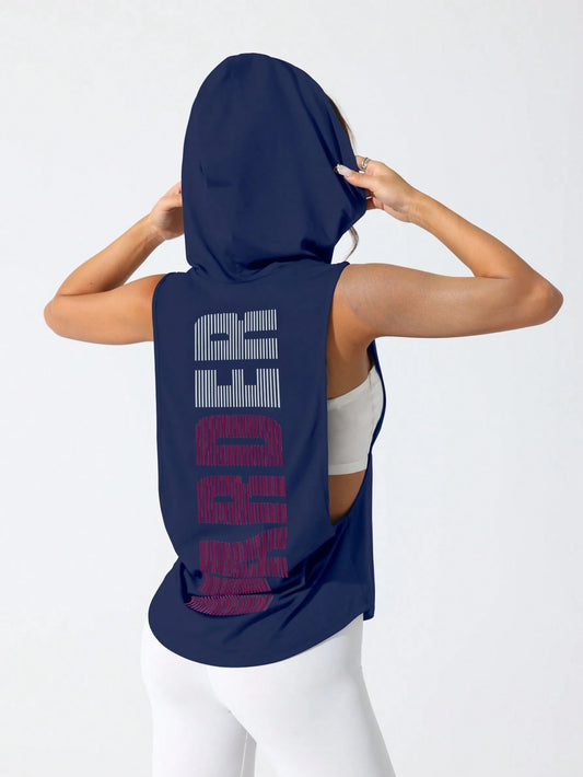 Sport Studio Women'S Solid Color round Neck Fitness Sports Tank Topworkout Tank Top
