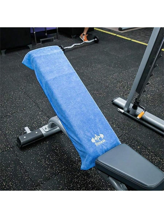 1Pc Workout Sports Towel, Highly Absorbent, Compact, Suitable for Gym Bench, Yoga, Beach, Camping & Travel, Quick Dry Microfiber Towel Unisex Design