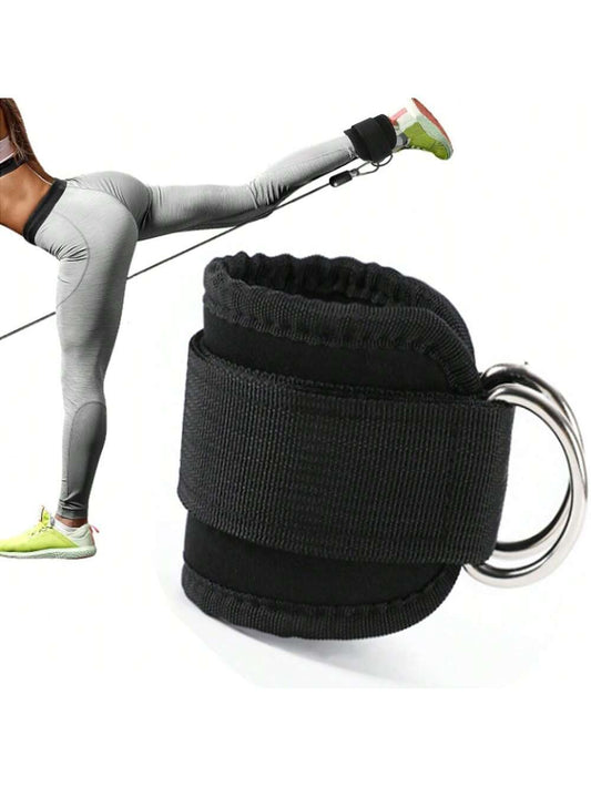1Pc Ankle Strap for Cable Machine and Resistance Band - Adjustable and Comfortable Ankle Cuff for Glutes - Kickbacks, Leg Extensions, Hip Abductors - Unisex Fitness Attachment for Home and Gym Workouts