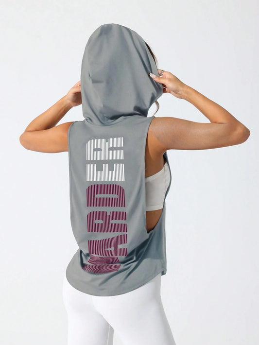 Sport Studio Women'S Solid Color round Neck Fitness Sports Tank Topworkout Tank Top