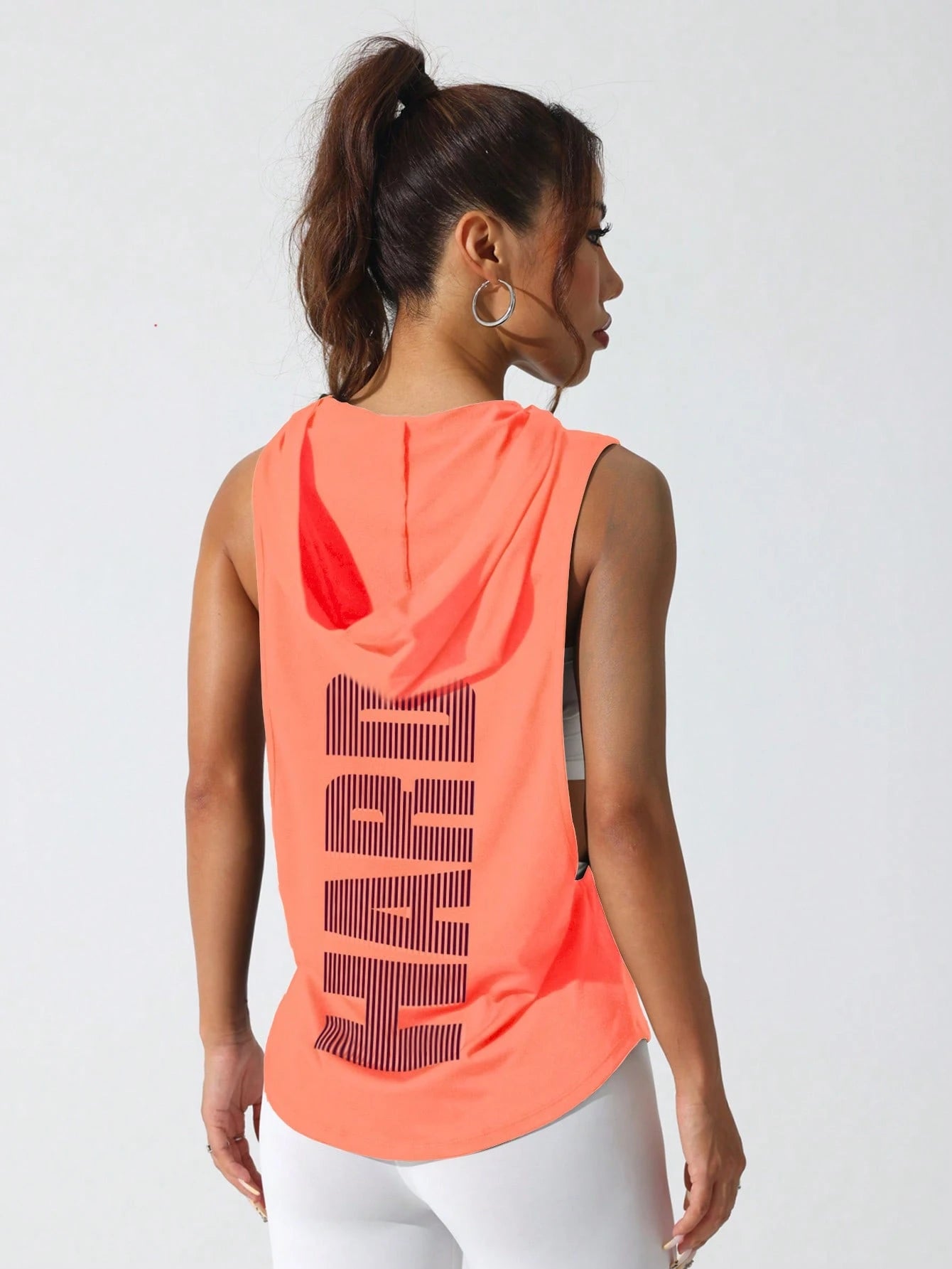 Sport Studio Women'S Solid Color round Neck Fitness Sports Tank Topworkout Tank Top