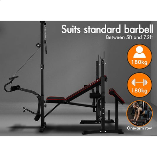BLACK LORD Weight Bench 14In1 Press Multi-Station Fitness Home Gym Equipment