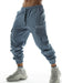 Manfinity Men Letter Graphic Flap Pocket Drawstring Waist Cargo Pants