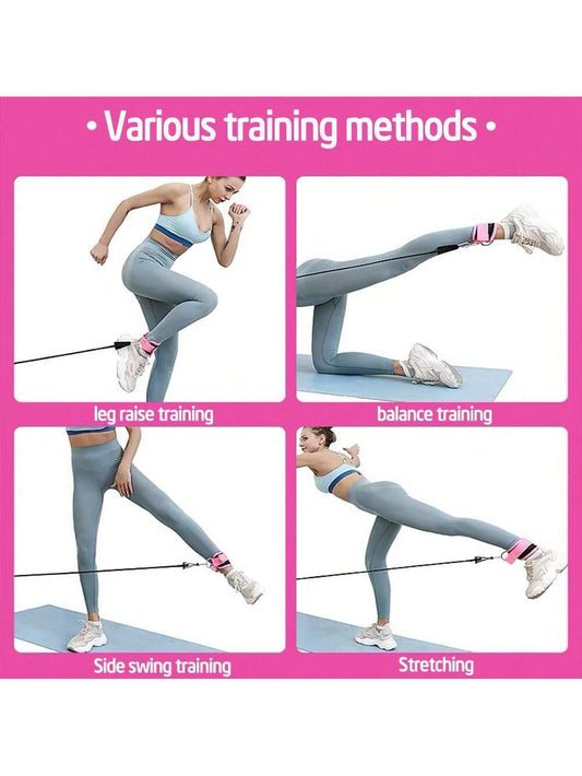 1Pc Ankle Strap for Cable Machine and Resistance Band - Adjustable and Comfortable Ankle Cuff for Glutes - Kickbacks, Leg Extensions, Hip Abductors - Unisex Fitness Attachment for Home and Gym Workouts