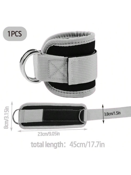 1Pc Ankle Strap for Cable Machine and Resistance Band - Adjustable and Comfortable Ankle Cuff for Glutes - Kickbacks, Leg Extensions, Hip Abductors - Unisex Fitness Attachment for Home and Gym Workouts