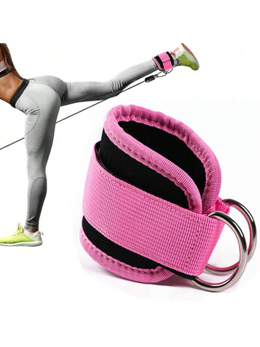 1Pc Ankle Strap for Cable Machine and Resistance Band - Adjustable and Comfortable Ankle Cuff for Glutes - Kickbacks, Leg Extensions, Hip Abductors - Unisex Fitness Attachment for Home and Gym Workouts