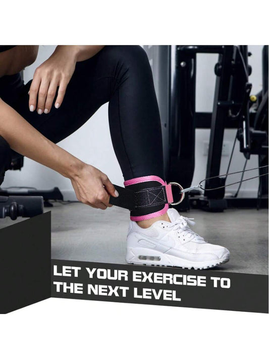 1Pc Ankle Strap for Cable Machine and Resistance Band - Adjustable and Comfortable Ankle Cuff for Glutes - Kickbacks, Leg Extensions, Hip Abductors - Unisex Fitness Attachment for Home and Gym Workouts
