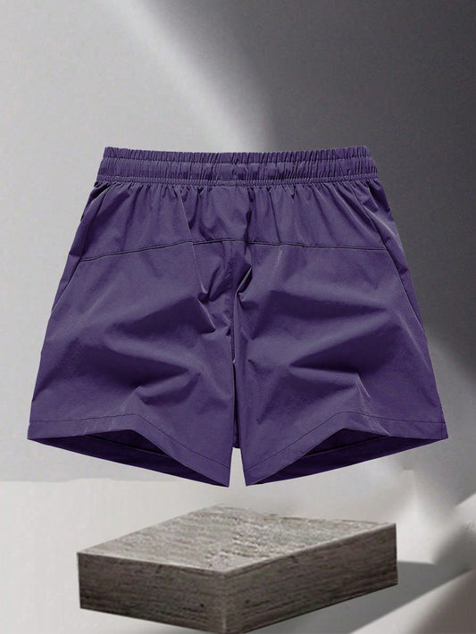 Unisex Sports Casual Shorts, Fitness Training Basketball Running Marathon Drawstring Shorts, Outdoor Ice Silk Quick-Drying Swim Beach Shorts