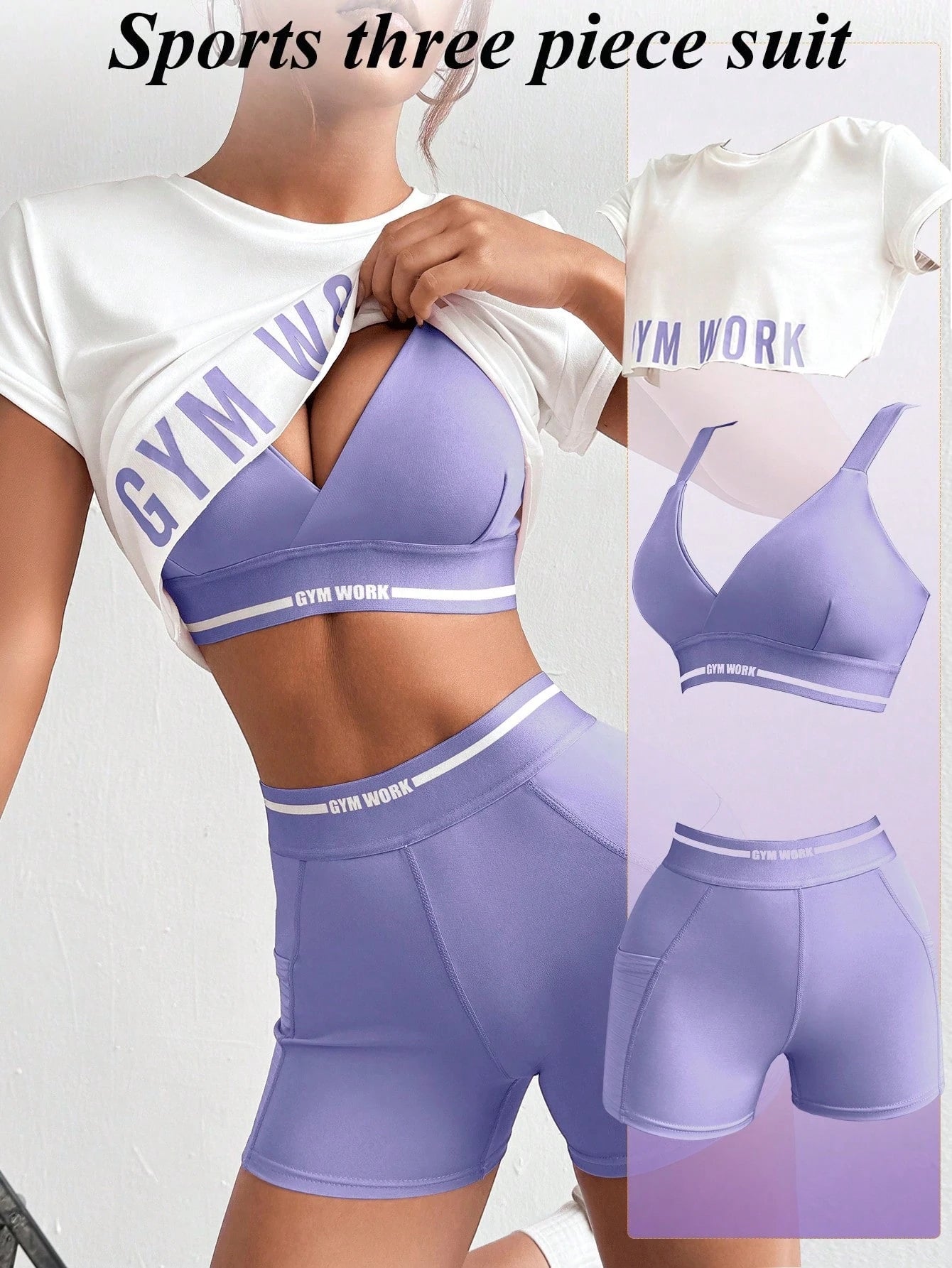 Sport Studio Women Letter Printed Tank Top and Short Leggings Casual Sportswear Suit Workout Women Setwomen Workout Set