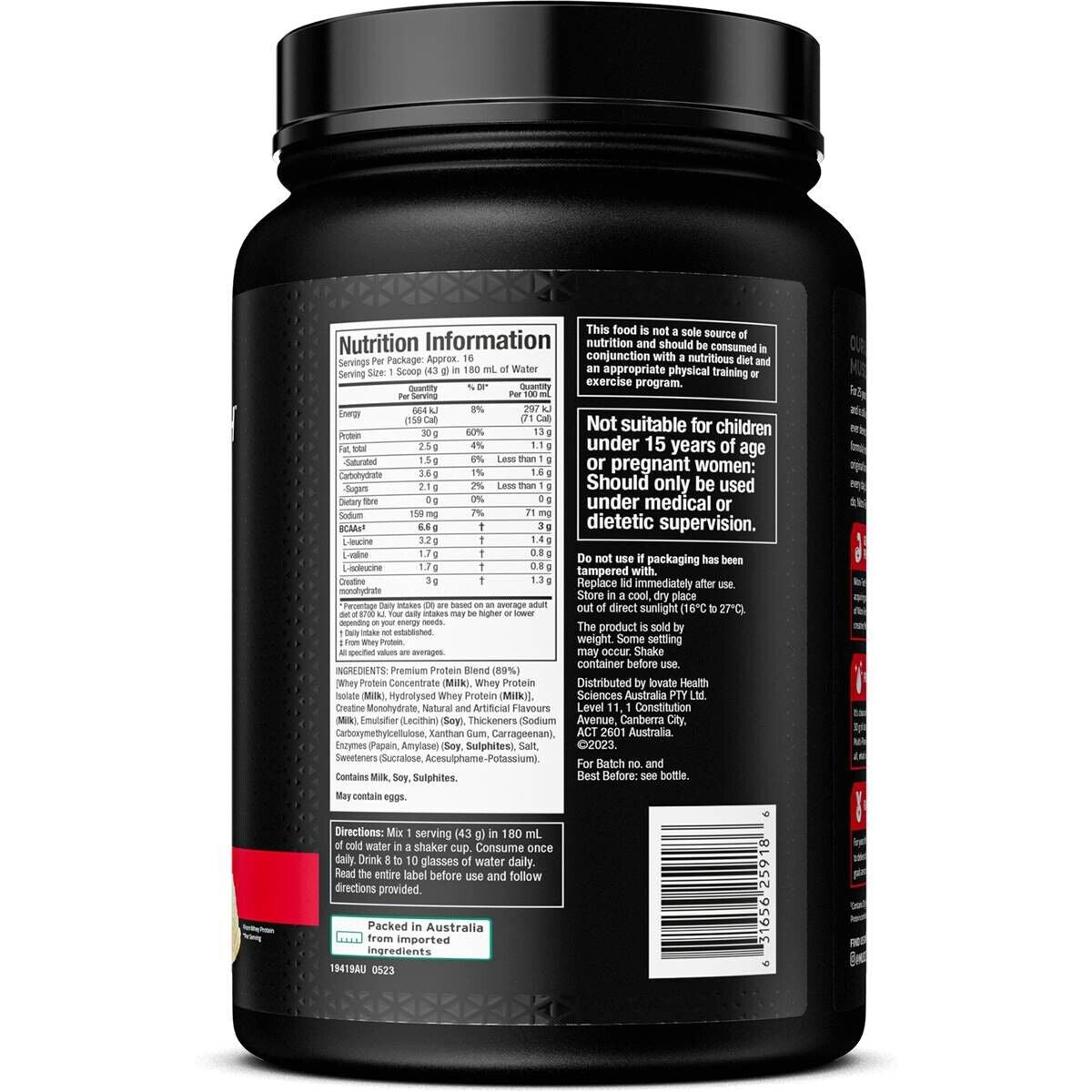 Muscletech Nitro Tech Whey Protein 690G 1.5 Lbs Triple Chocolate