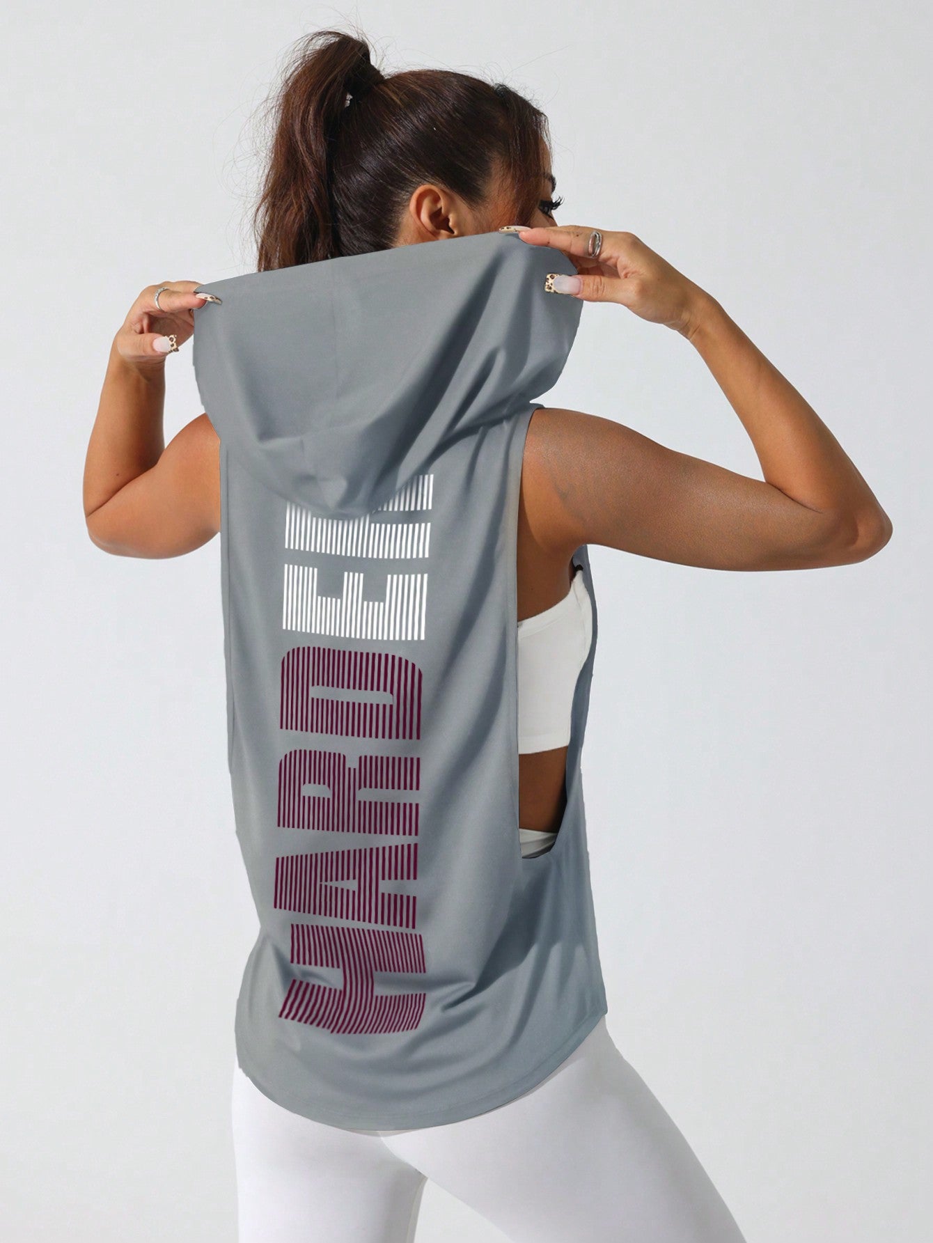 Sport Studio Women'S Solid Color round Neck Fitness Sports Tank Topworkout Tank Top