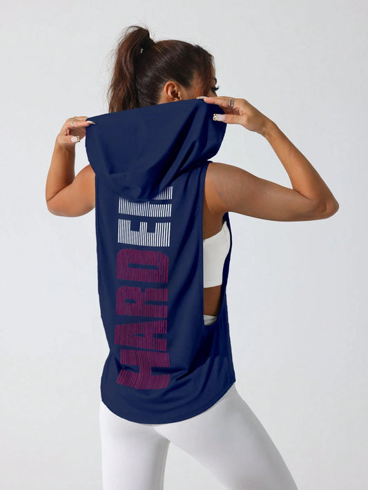 Sport Studio Women'S Solid Color round Neck Fitness Sports Tank Topworkout Tank Top