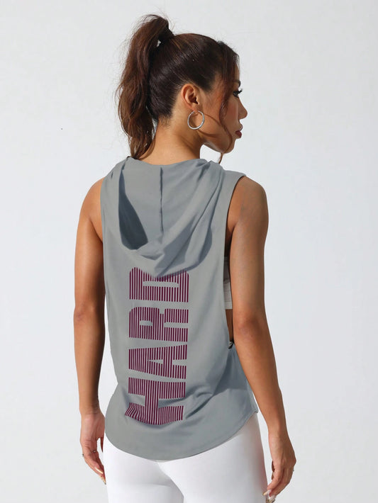 Sport Studio Women'S Solid Color round Neck Fitness Sports Tank Topworkout Tank Top