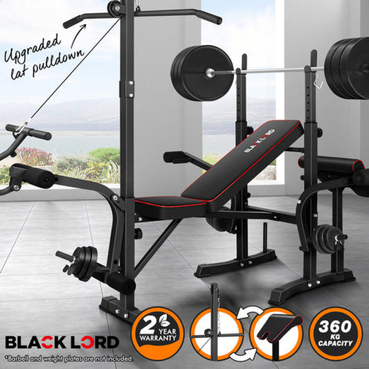 BLACK LORD Weight Bench 14In1 Press Multi-Station Fitness Home Gym Equipment