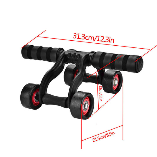 Ab Roller Wheels Abdominal Workout Training Exercise Gym Fitness